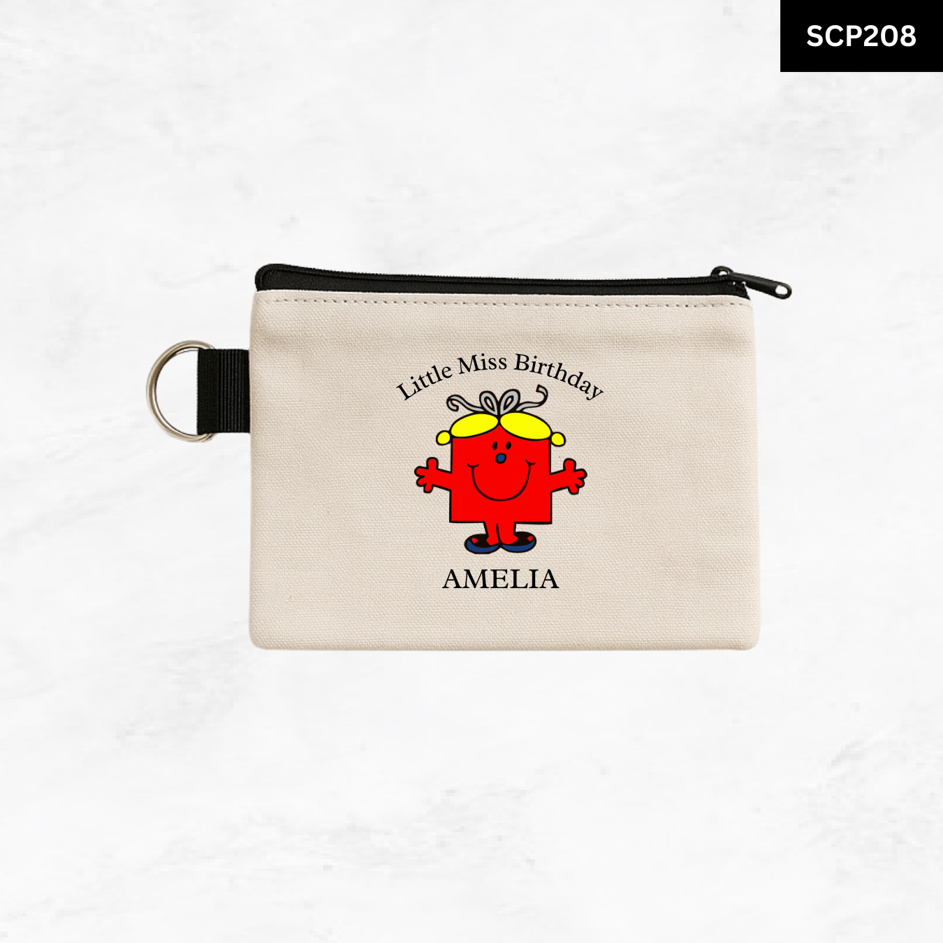 Custom Keyring Coin Purse - Litte Miss & Mr