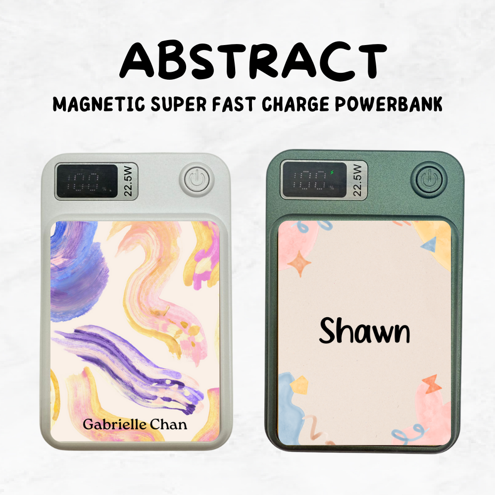 Magnetic SUPER FAST Charge Powerbank - Abstract