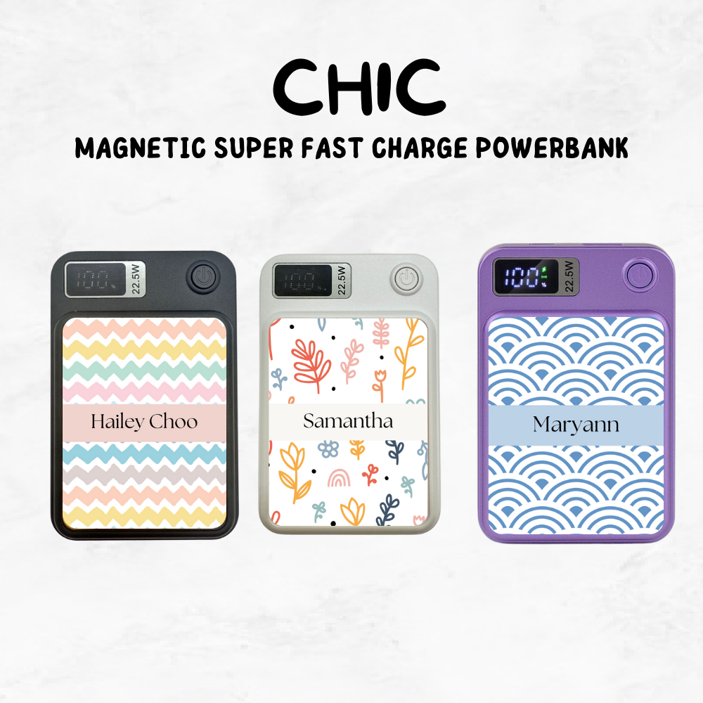 Magnetic SUPER FAST Charge Powerbank - Chic