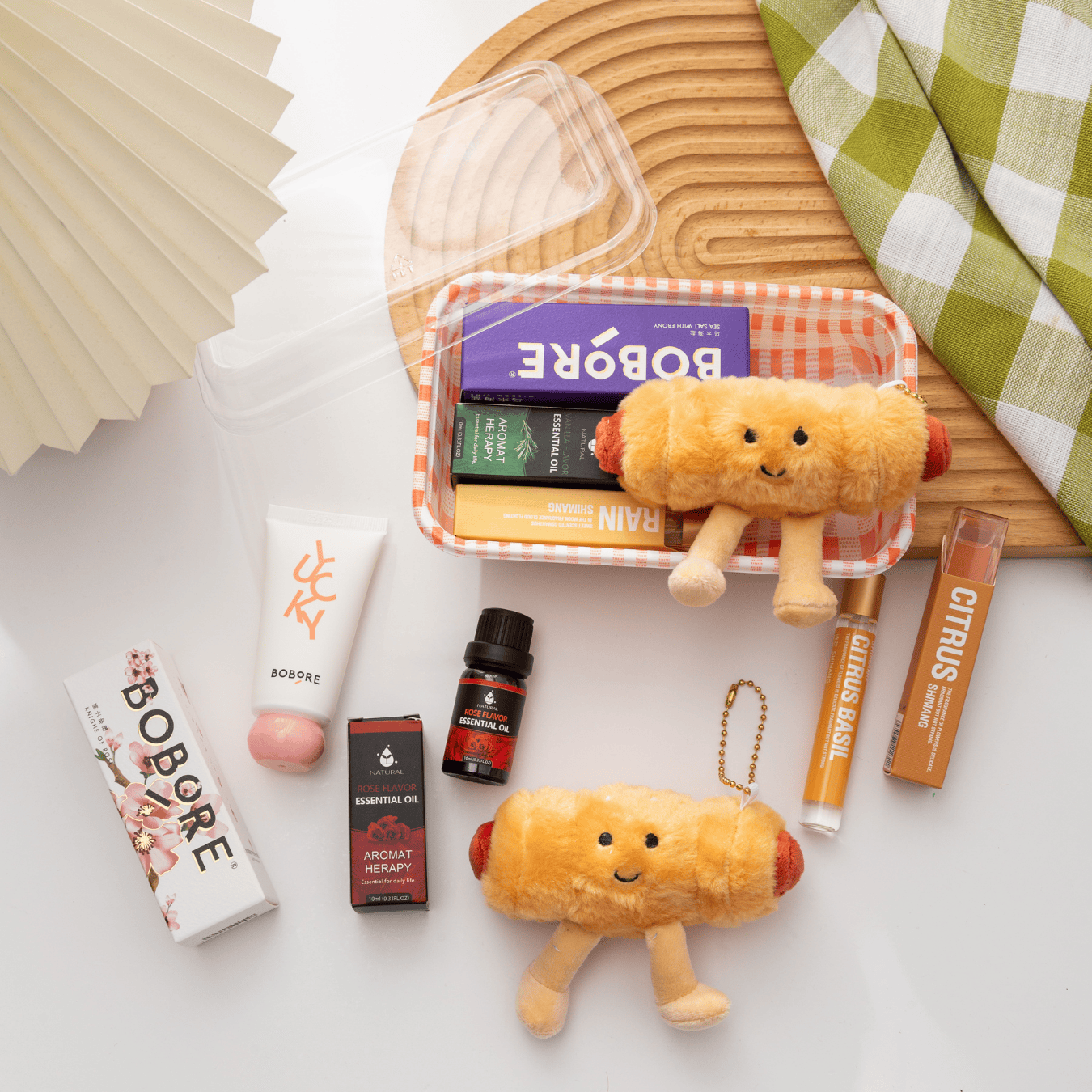 π Christmas Plushie Bento Set β Limited Holiday Edition π Lotion | Essential Oil | Aroma Roller