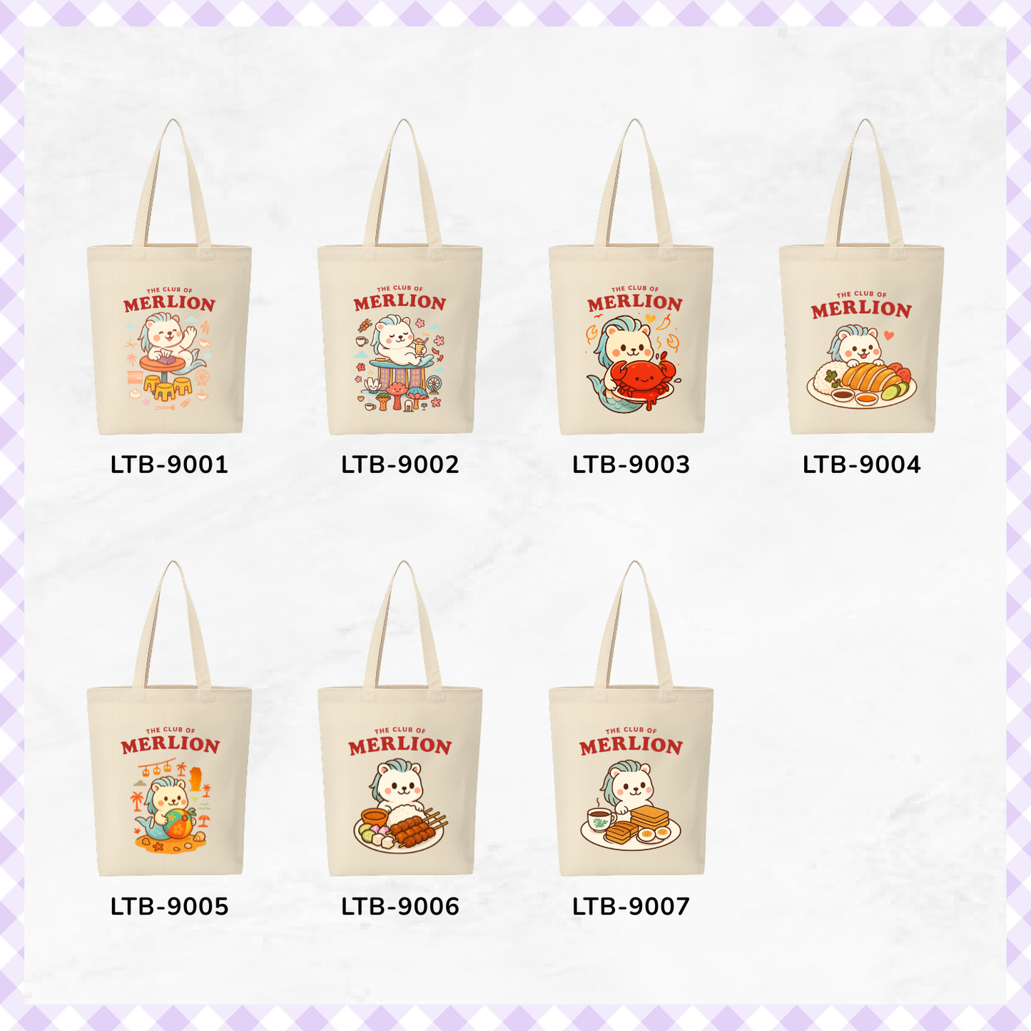 Canvas A4 Tote Bag - Club Merlion
