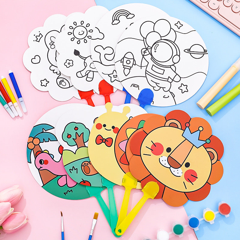 DIY Colouring Fan