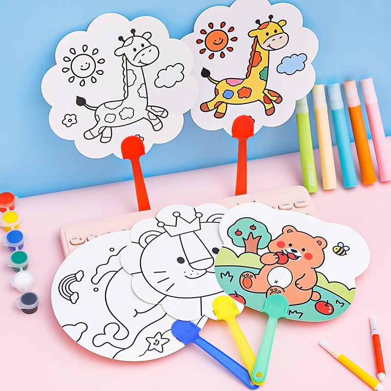 DIY Colouring Fan