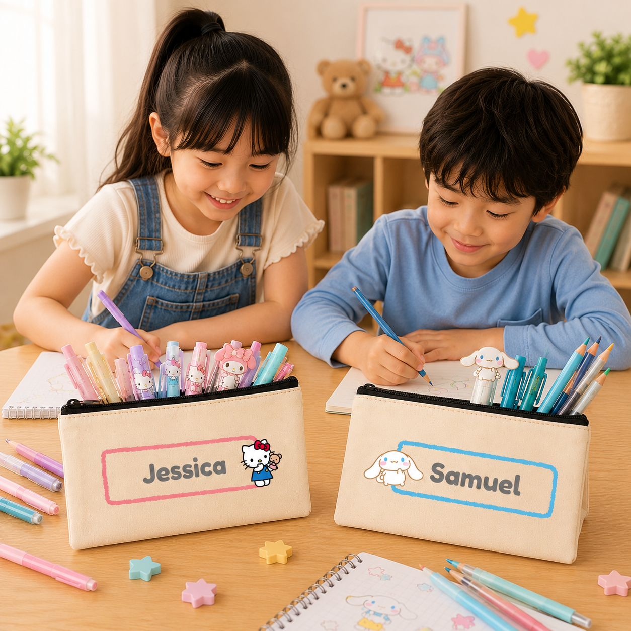Sanrio Character Name Pencil Case