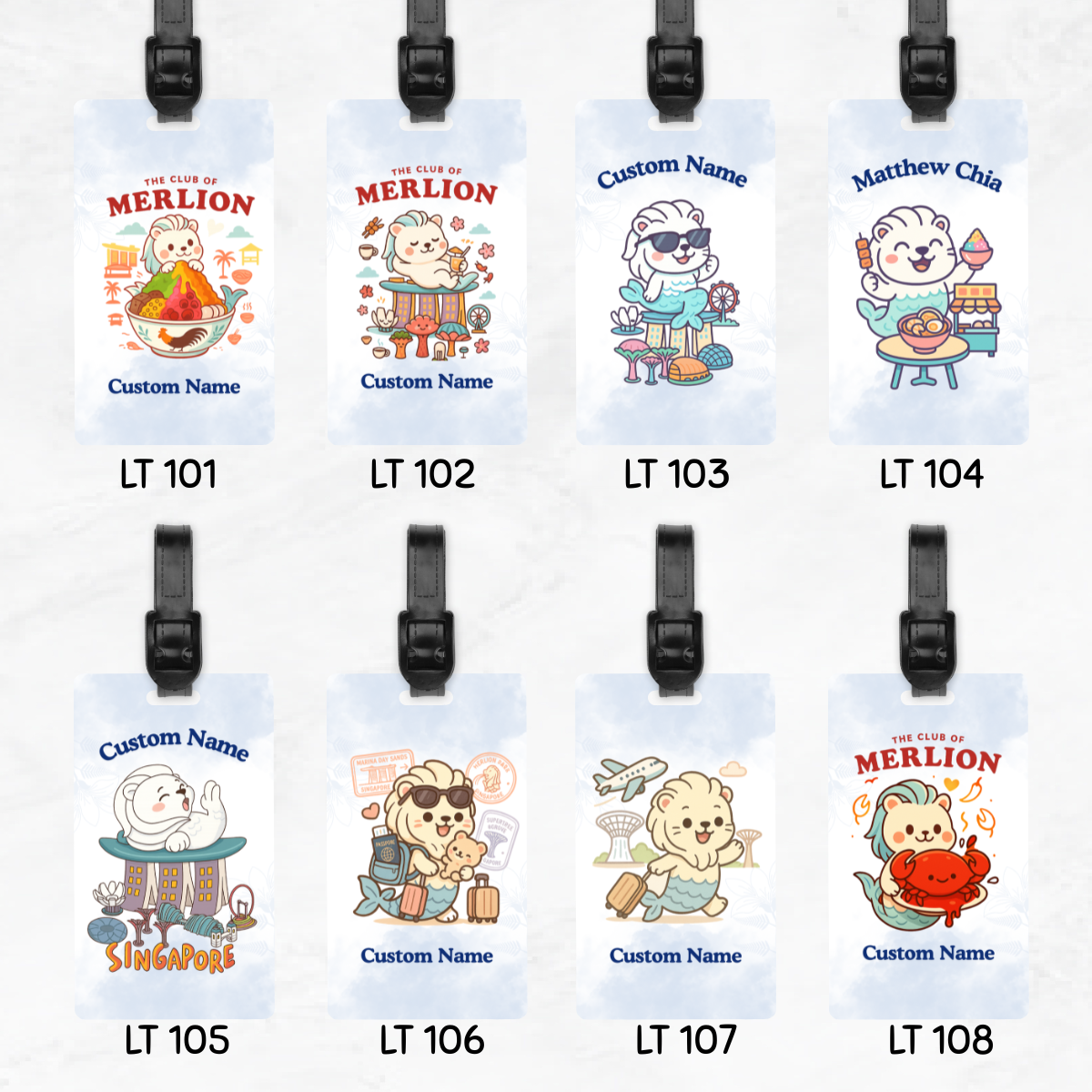 The Club Of Merlion Luggage Tag