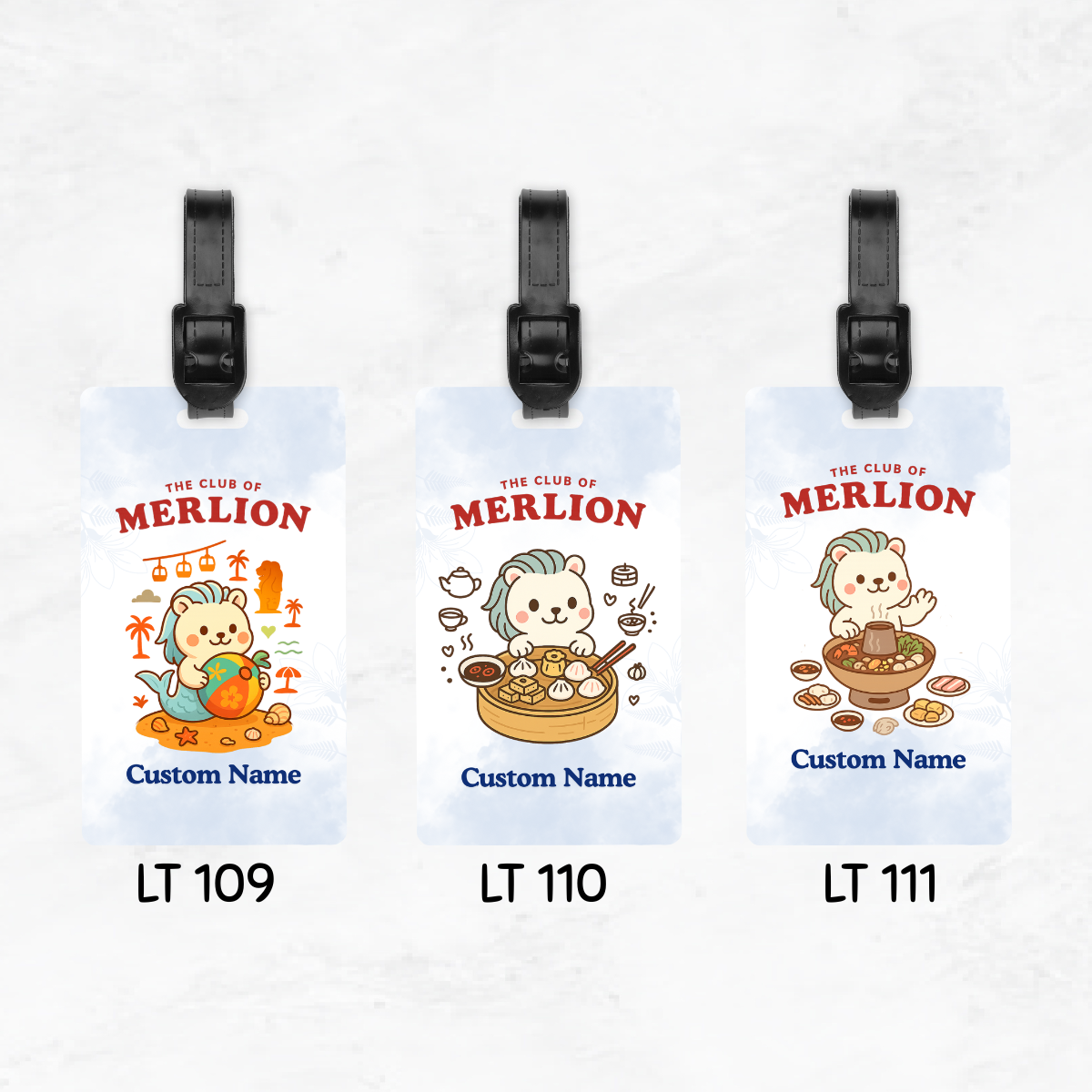 The Club Of Merlion Luggage Tag