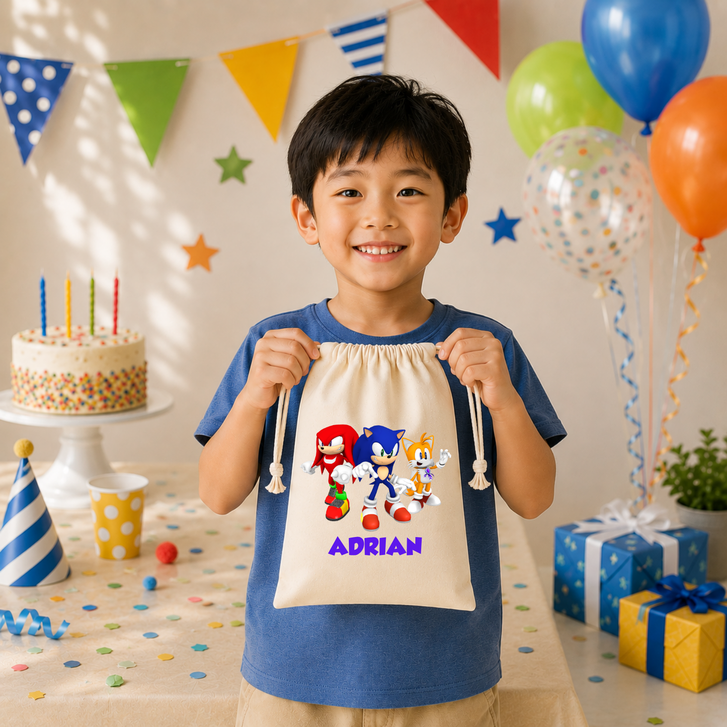 Super Sonic Custom Favor Bags