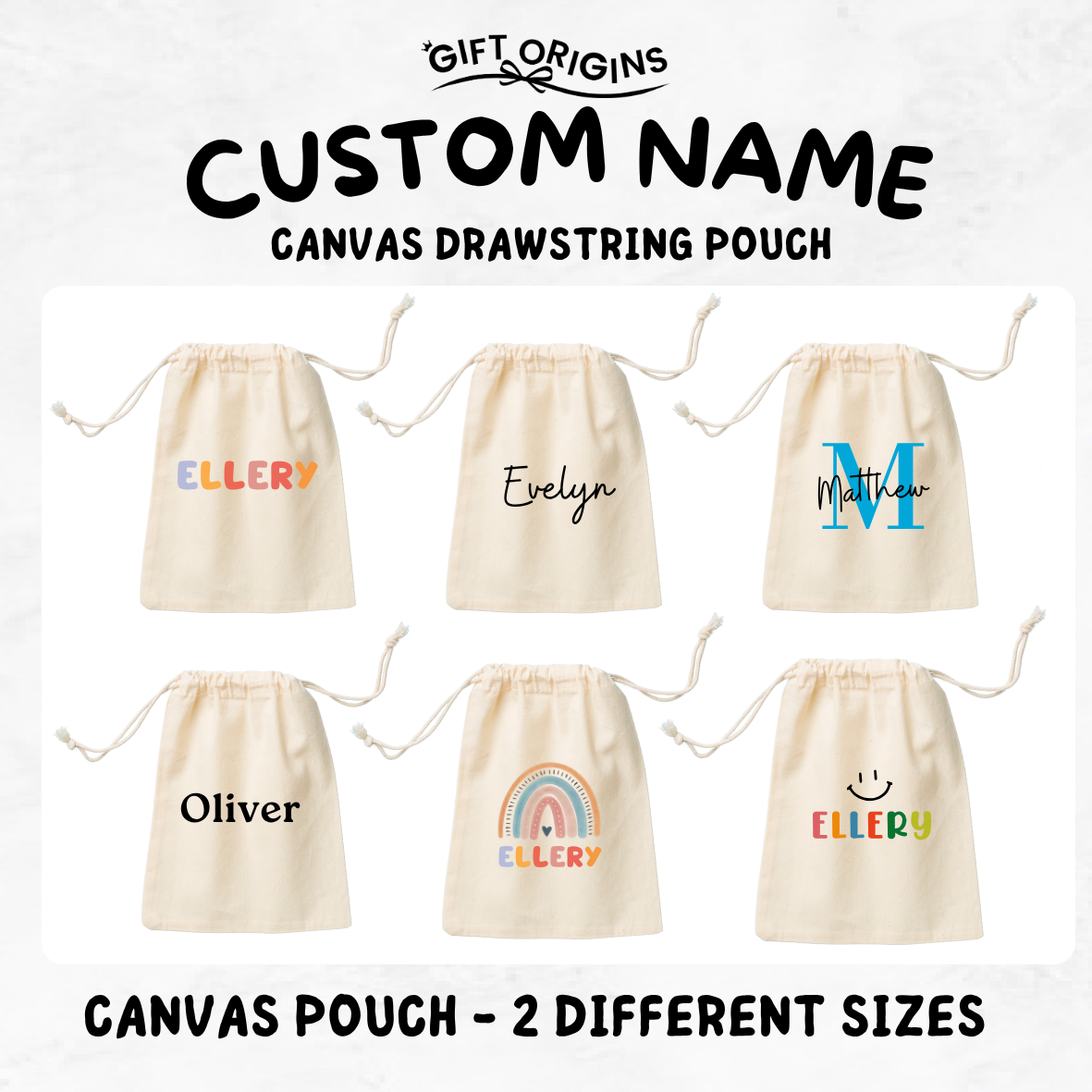 Custom Name Favor Bags