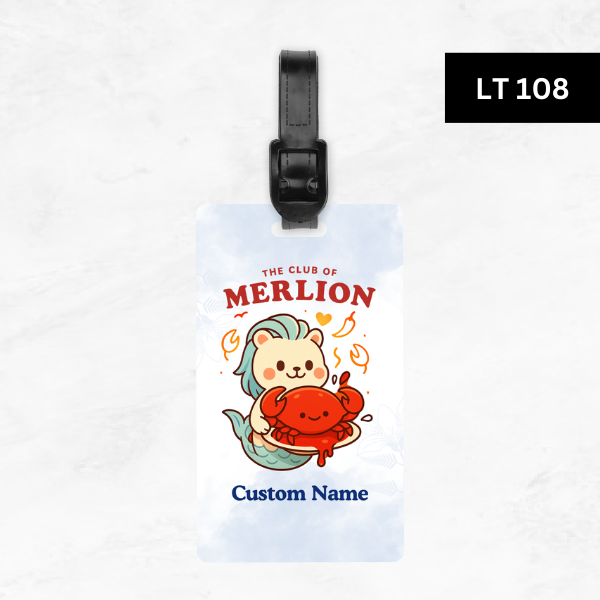 The Club Of Merlion Luggage Tag
