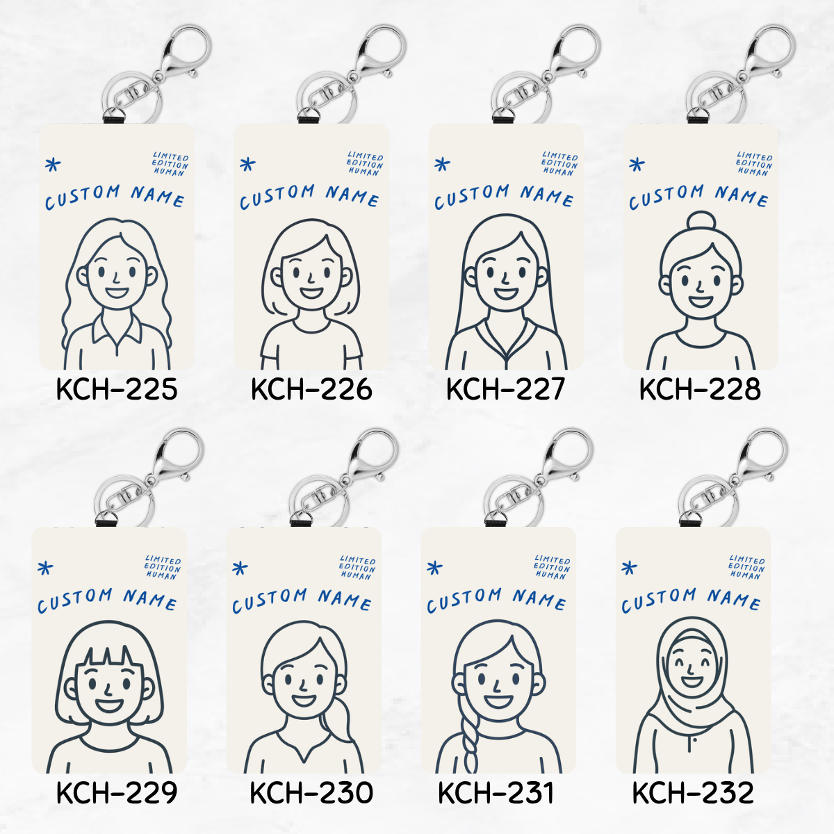 Limited Edition Human Keychain Card Holders