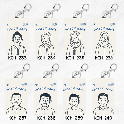 Limited Edition Human Keychain Card Holders