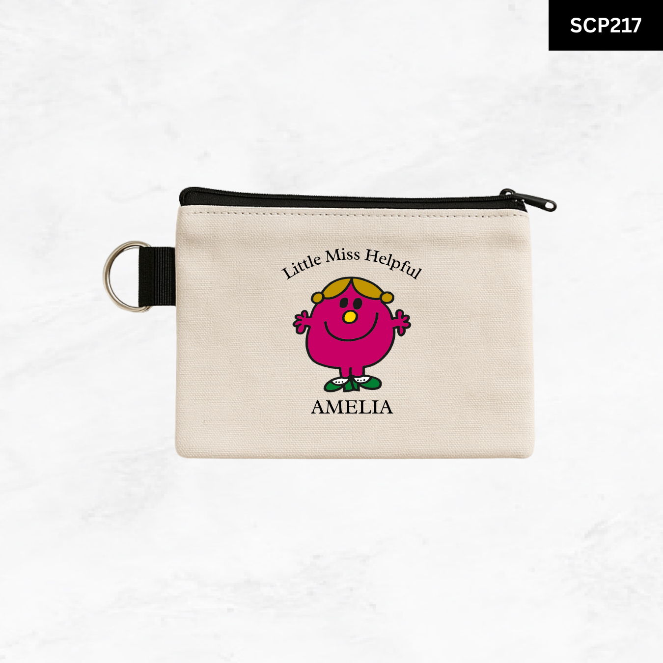 Custom Keyring Coin Purse - Litte Miss & Mr