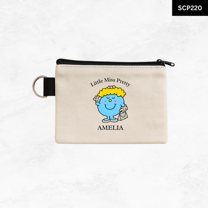 Custom Keyring Coin Purse - Litte Miss & Mr
