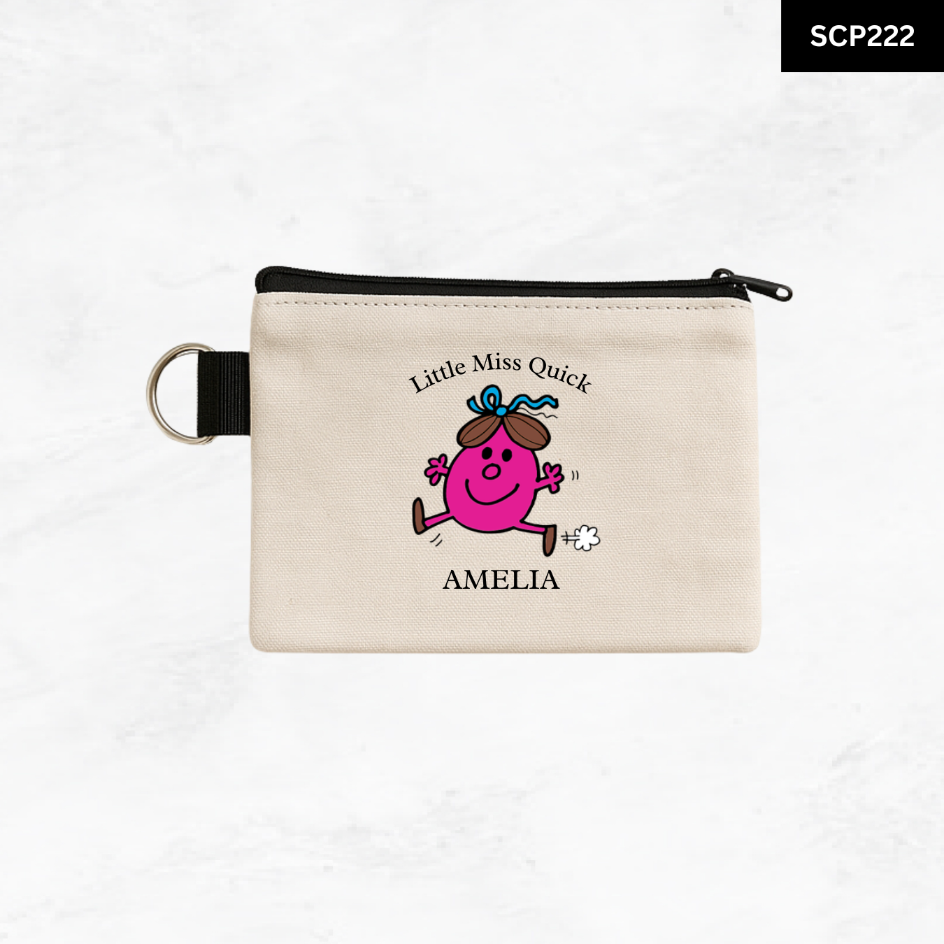 Custom Keyring Coin Purse - Litte Miss & Mr