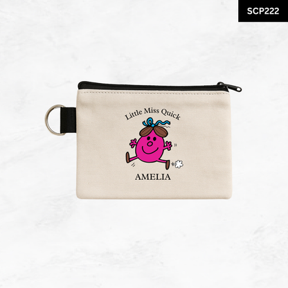 Custom Keyring Coin Purse - Litte Miss & Mr