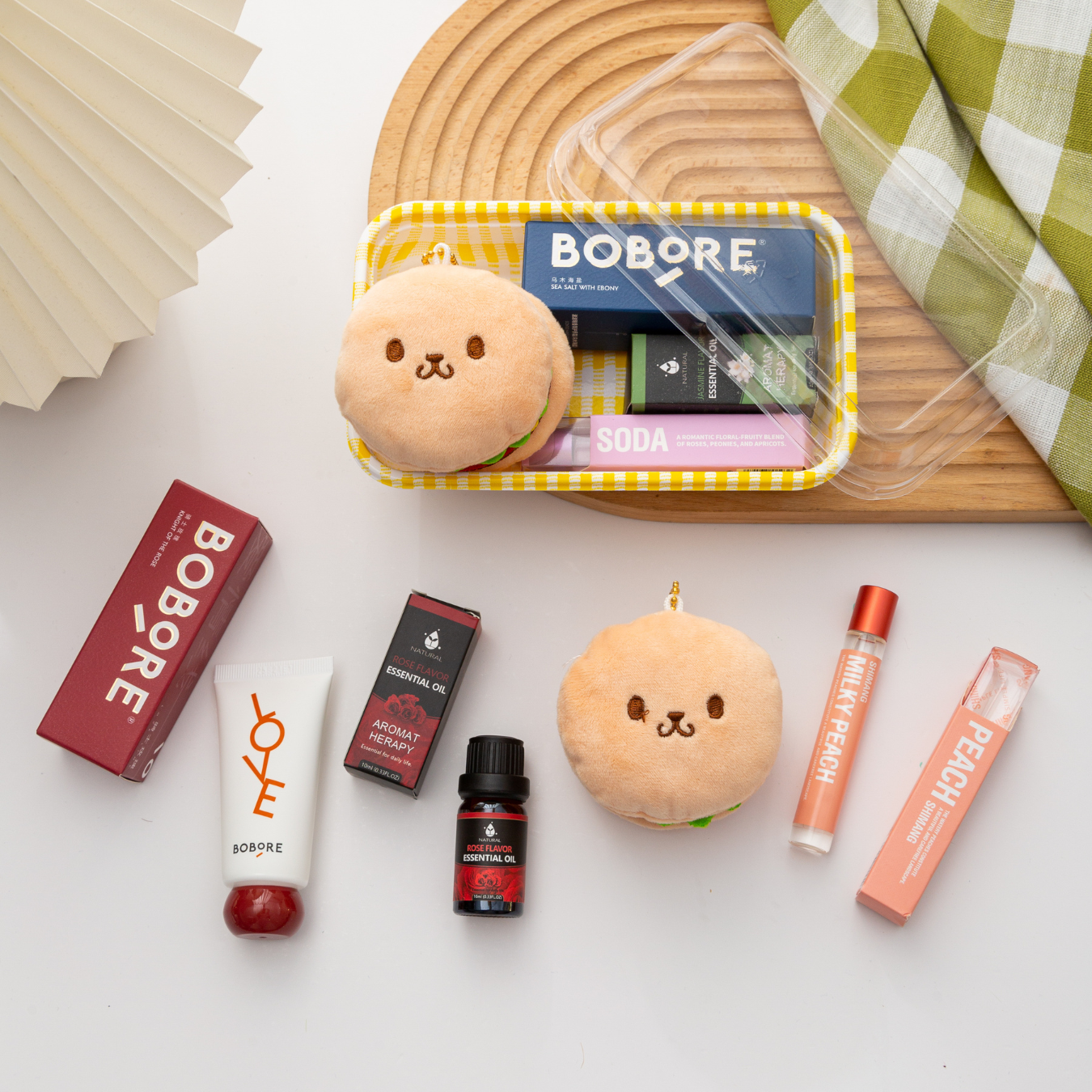 🎄 Christmas Plushie Bento Set – Limited Holiday Edition 🎁 Lotion | Essential Oil | Aroma Roller
