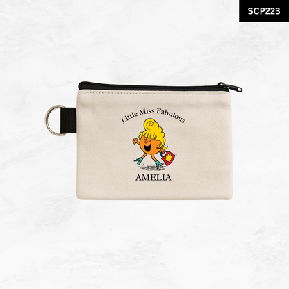 Custom Keyring Coin Purse - Litte Miss & Mr
