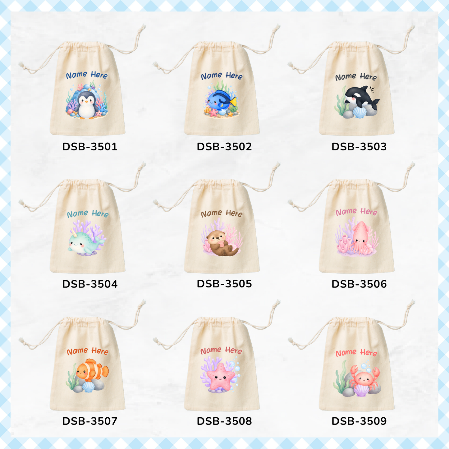 Ocean Buddies Custom Favor Bags