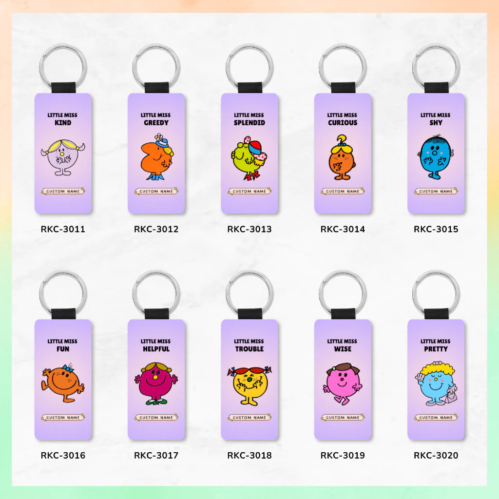 [Custom] Little Miss/ Mr Series | Personalised Name | Classic Keychain | Key Tag | Viral | Cute