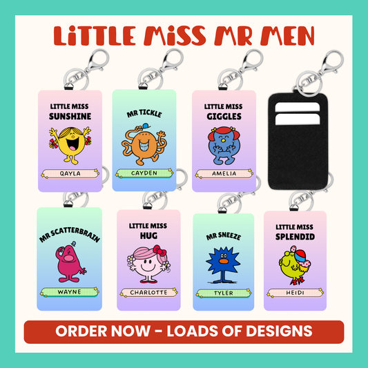 Little Miss/Mr Keychain Card Holders