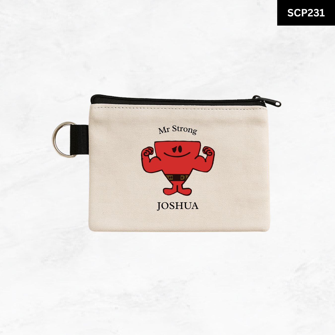 Custom Keyring Coin Purse - Litte Miss & Mr