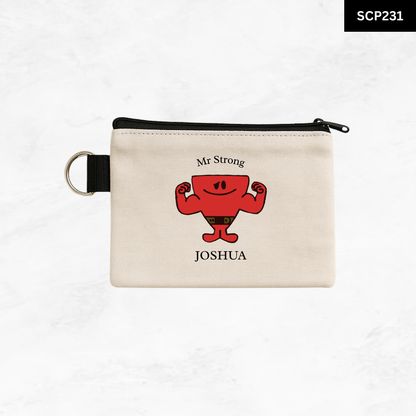 Custom Keyring Coin Purse - Litte Miss & Mr