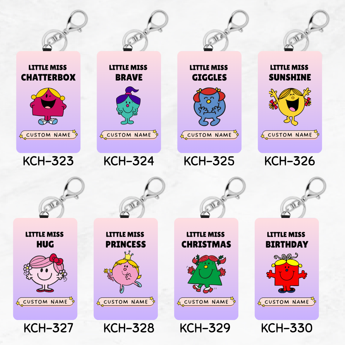 Little Miss/Mr Keychain Card Holders