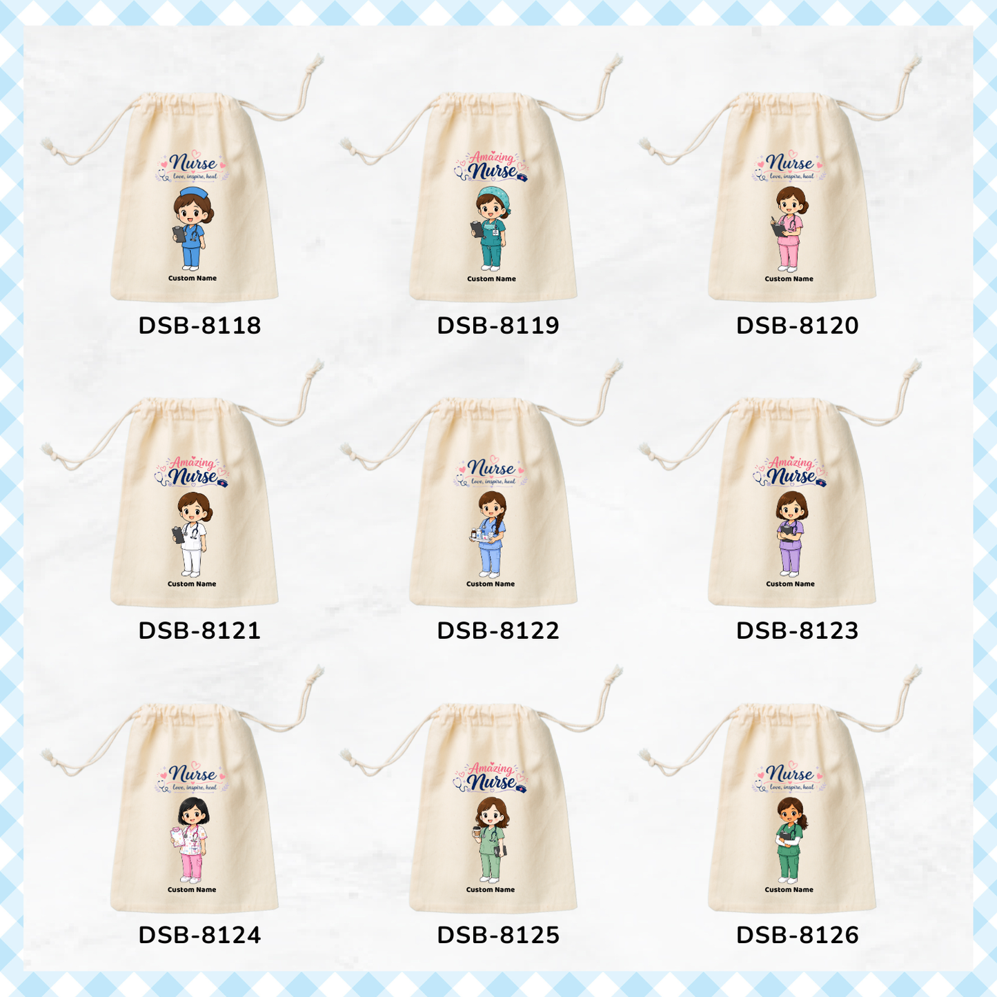 Amazing Nurses Custom Favor Bags