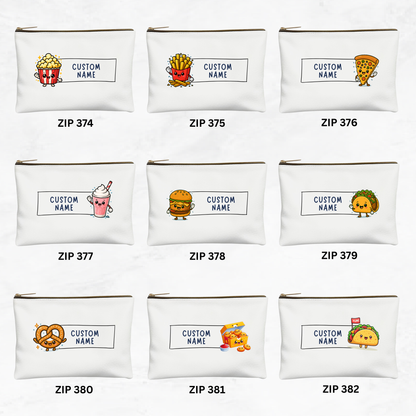 Foodie Series Zipper Pouch