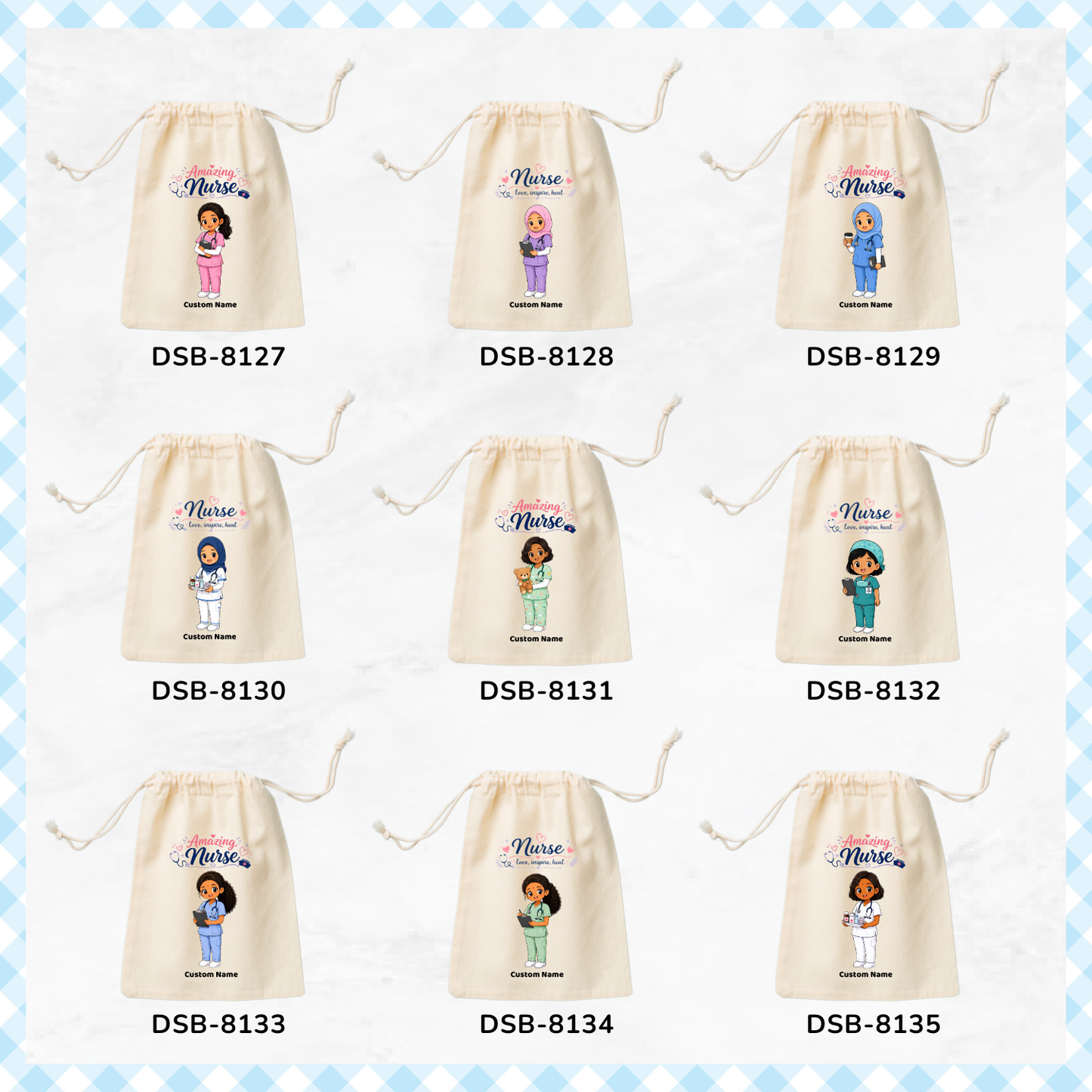 Amazing Nurses Custom Favor Bags