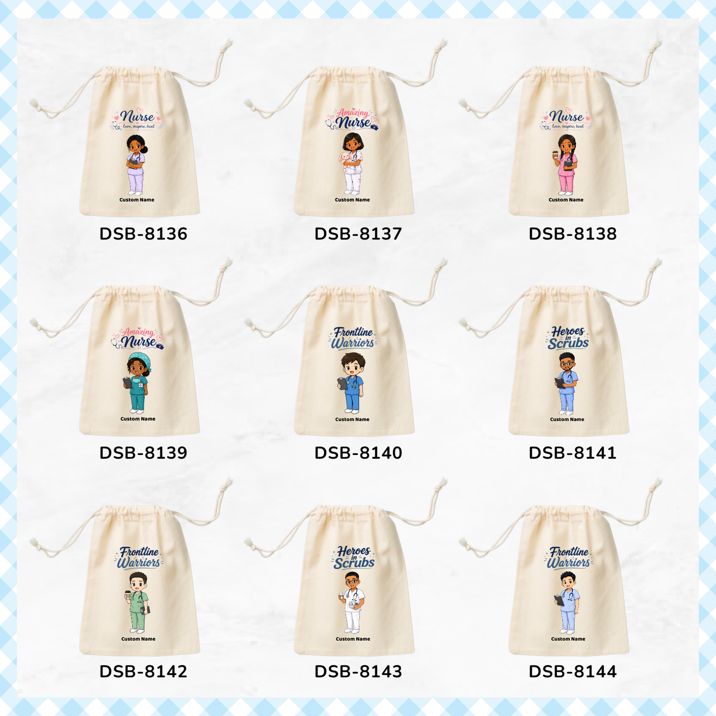 Amazing Nurses Custom Favor Bags