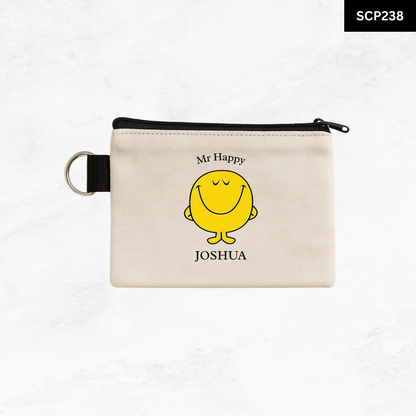 Custom Keyring Coin Purse - Litte Miss & Mr