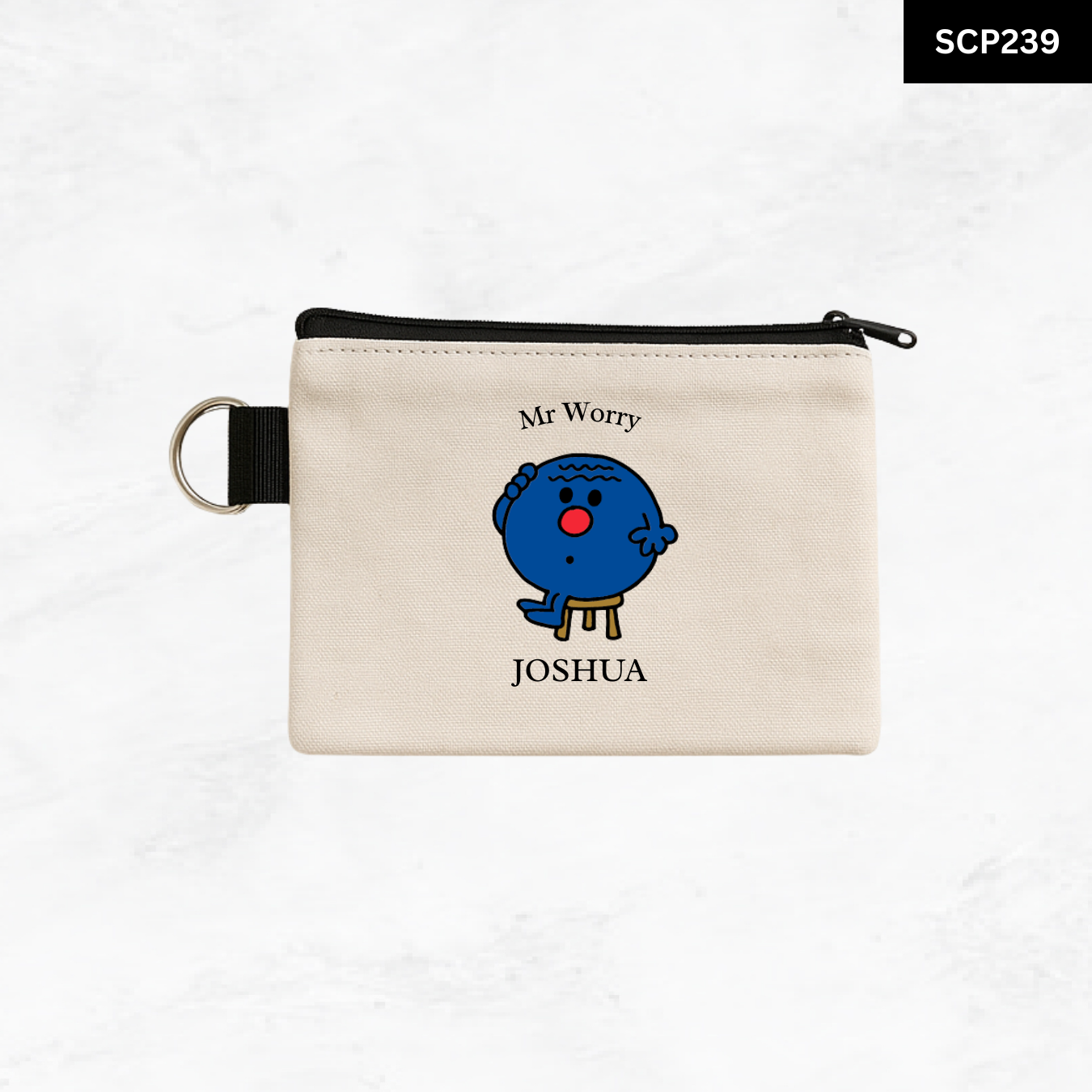 Custom Keyring Coin Purse - Litte Miss & Mr