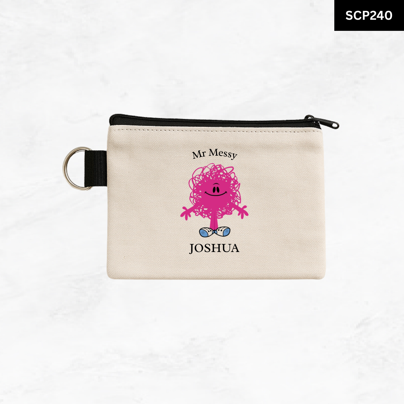 Custom Keyring Coin Purse - Litte Miss & Mr