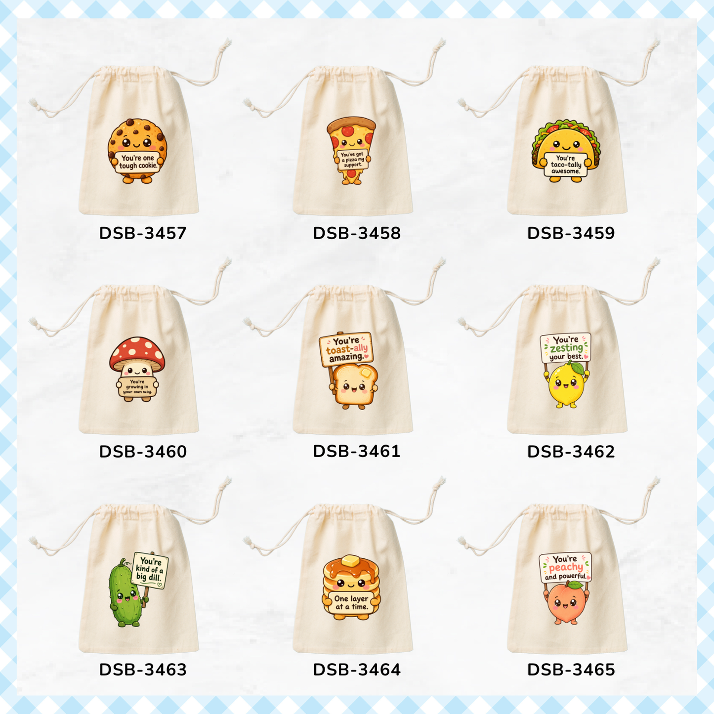 Emotional Support Foodie Custom Favor Bags