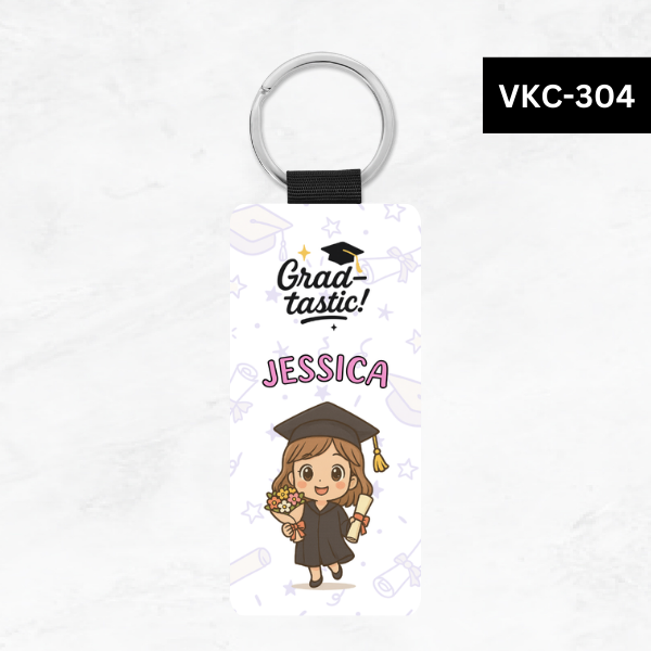 Graduation Chibi Key Tags