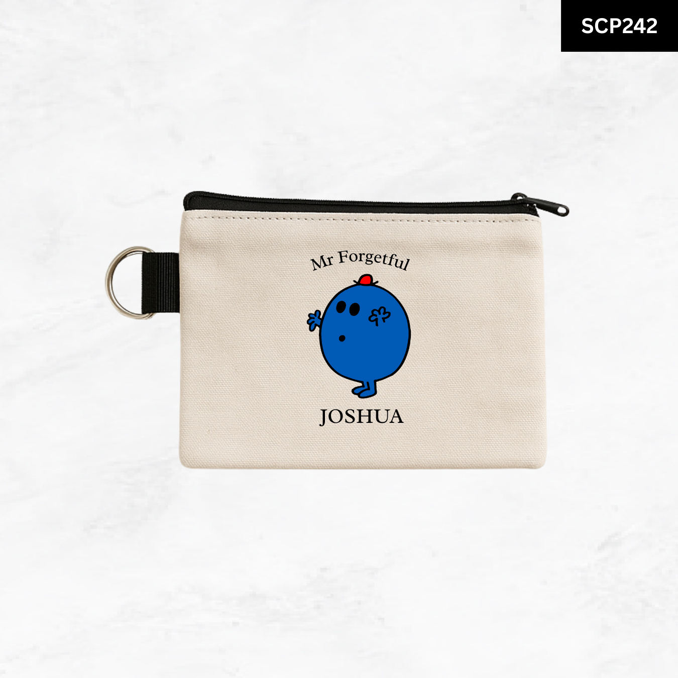 Custom Keyring Coin Purse - Litte Miss & Mr