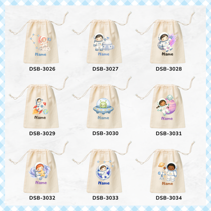 Astronauts Outer Space Custom Favor Bags
