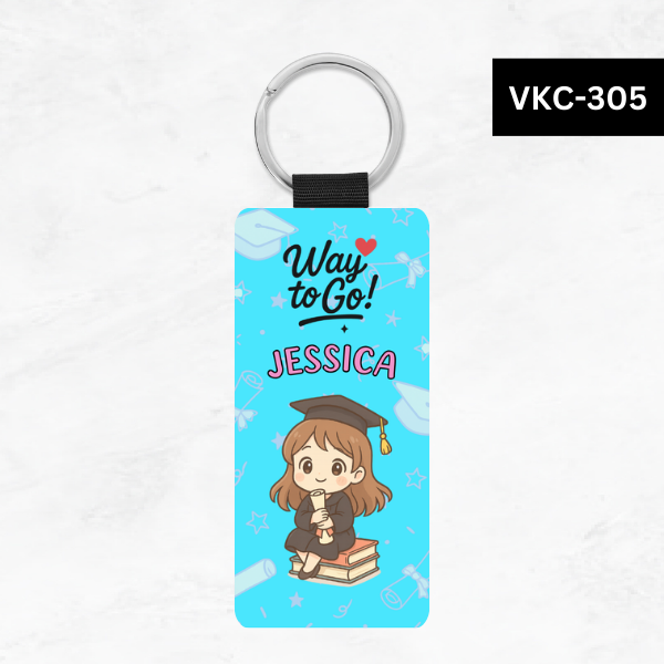 Graduation Chibi Key Tags