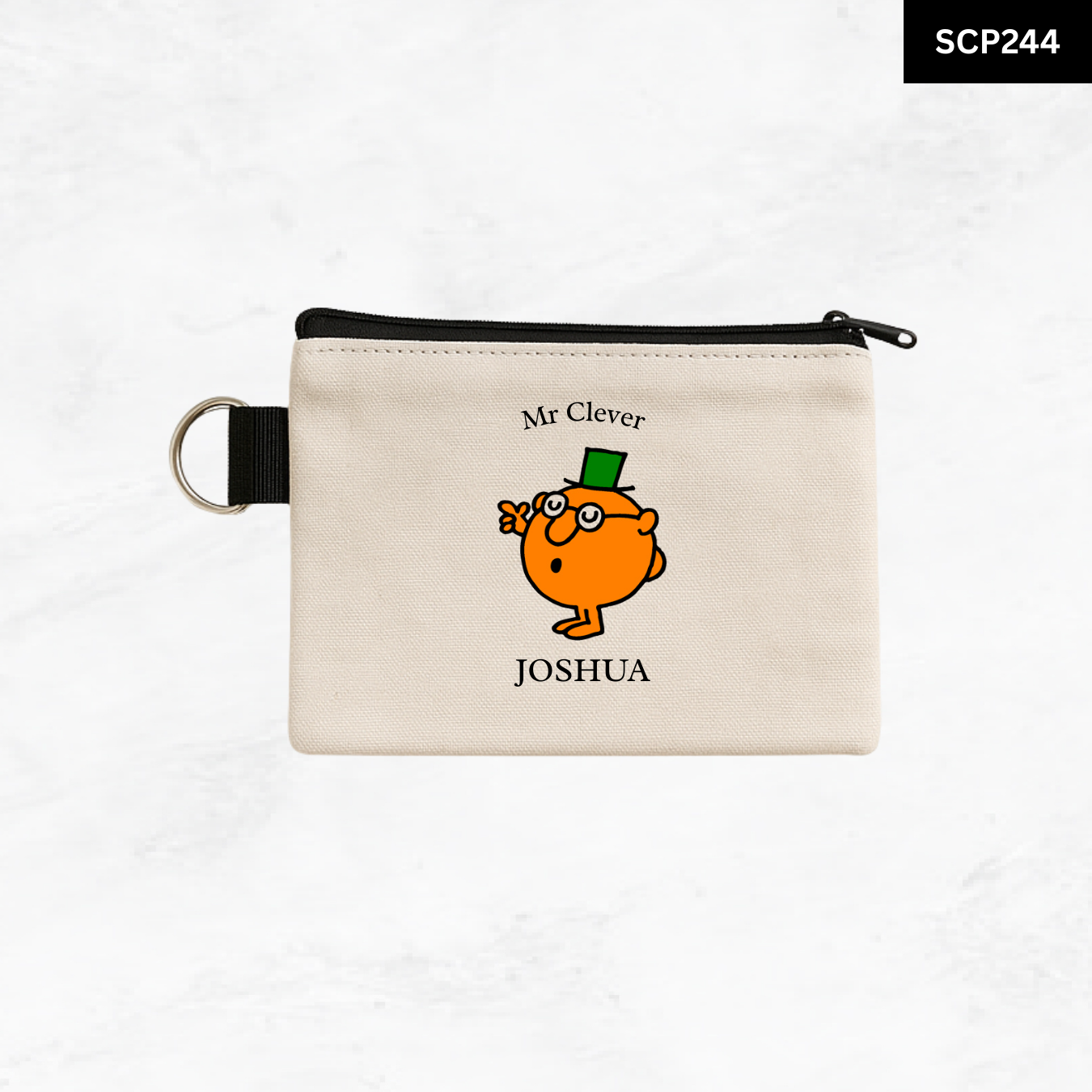 Custom Keyring Coin Purse - Litte Miss & Mr