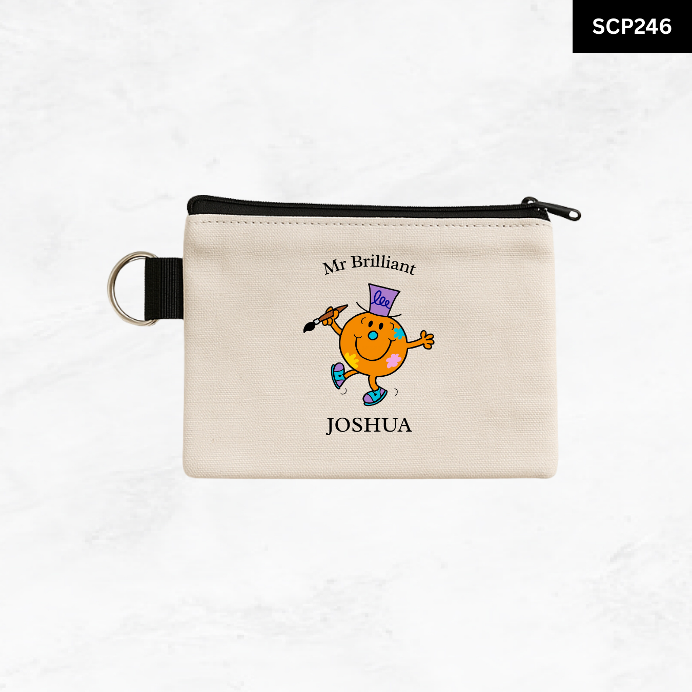 Custom Keyring Coin Purse - Litte Miss & Mr