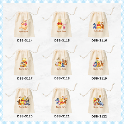 Winnie Pooh & Friends Custom Favor Bags