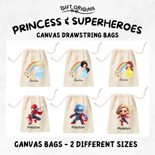 Princess & Heroes Favor Bags