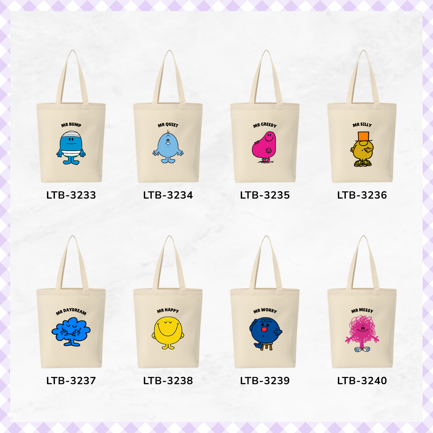 Canvas A4 Tote Bag - Little Miss / Mr Series