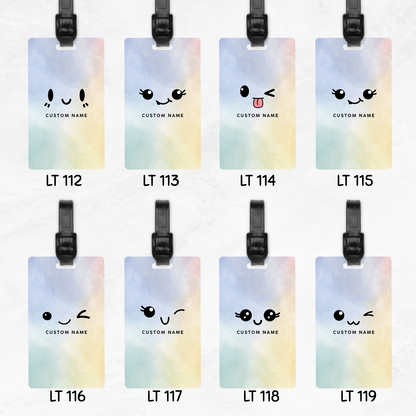 Emoji Faces Luggage Tag