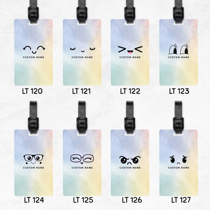 Emoji Faces Luggage Tag