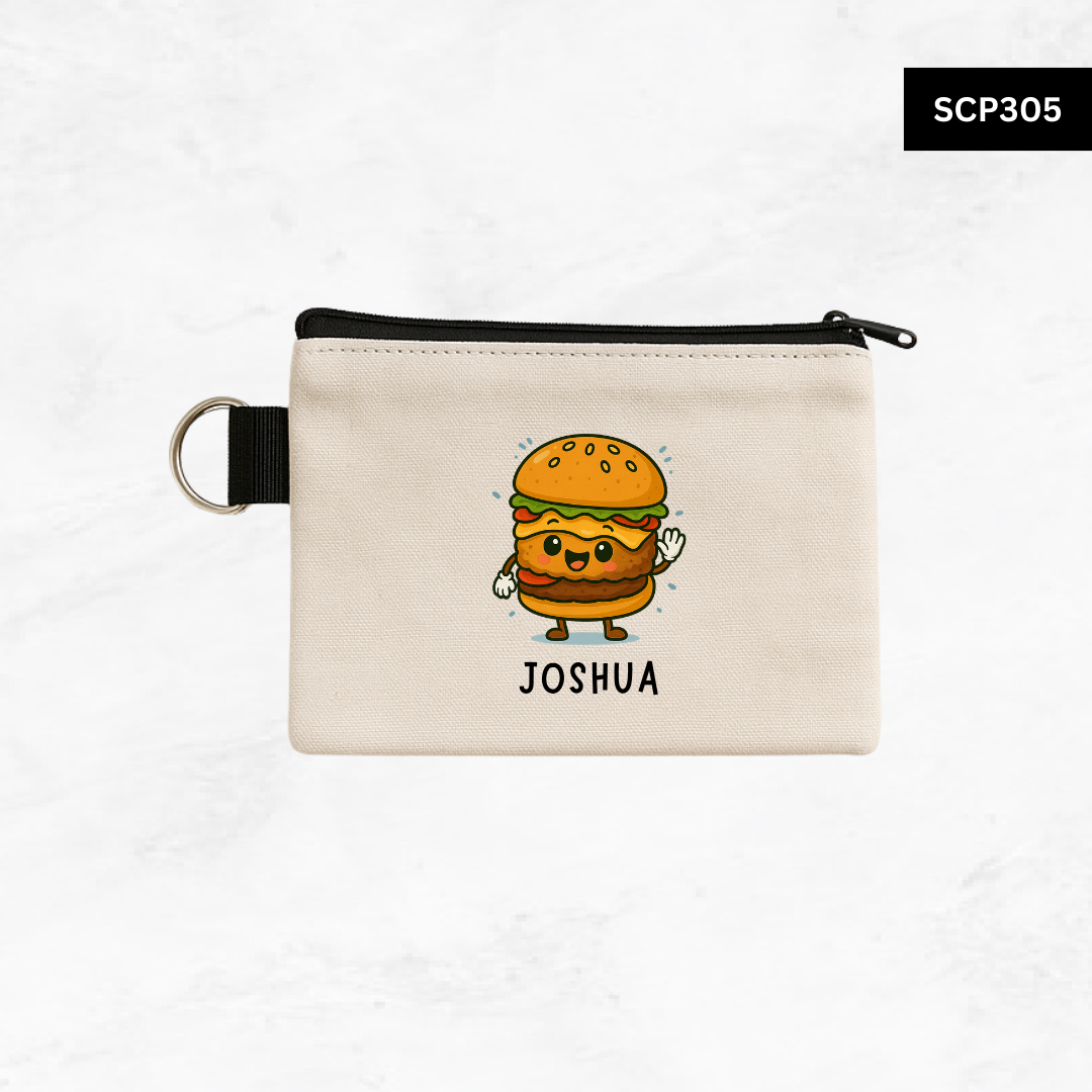 Custom Keyring Coin Purse - Foodie Series