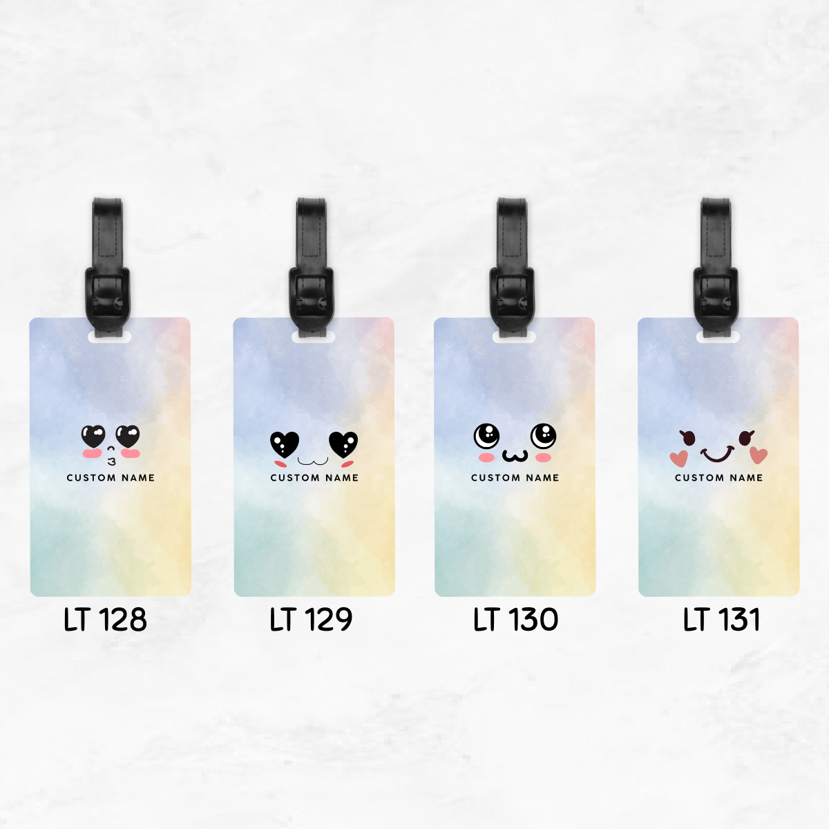 Emoji Faces Luggage Tag