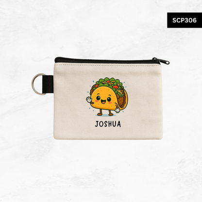 Custom Keyring Coin Purse - Foodie Series