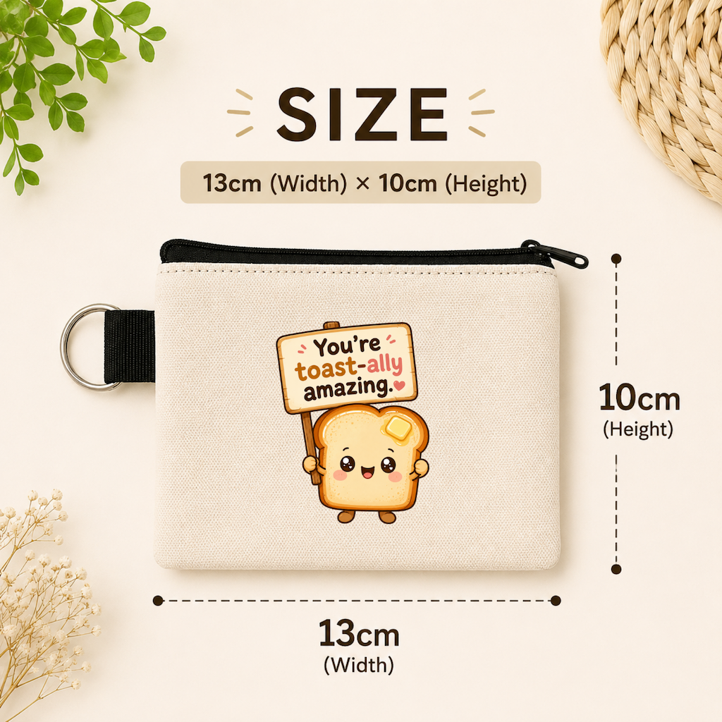 Positive Emotional Foodie - Keyring Coin Purse